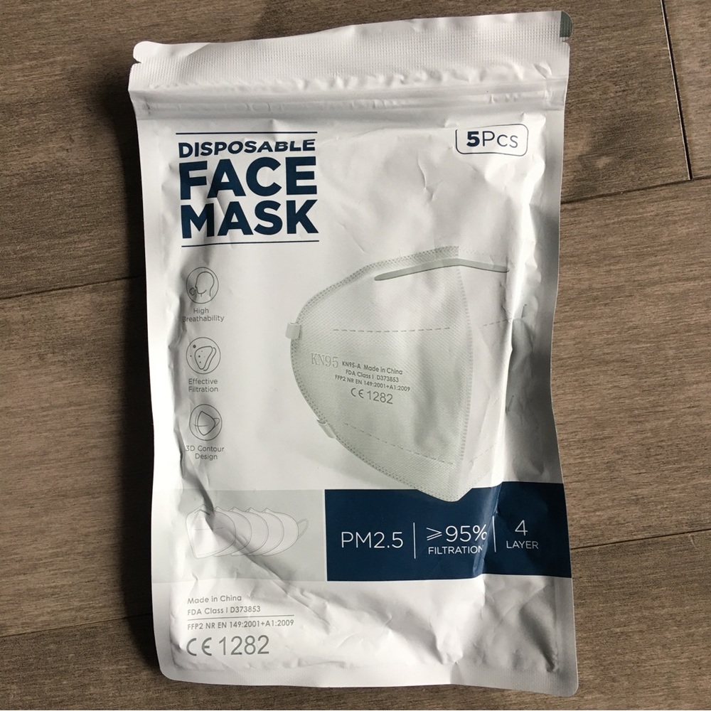 Basic New 5pc disposable face masks…